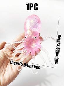 1pc Glitter Crystal Goose/Duck/Penguin/Animal Shaped Soft Slow Rebound Sticky Stress Relief Toy, Cute & Suitable For All Ages, Ideal For Holiday, Birthday, Easter, Halloween, Christmas Gifts - 彩色 - 查看 22