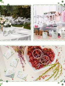 5/10张婚礼餐巾纸 - 优雅绿叶金边图案，印有“For Joyful Tears”（喜悦的泪水）字样，独立包装，三层加厚耐用，小巧便携，是婚礼回礼、宾客餐桌装饰的理想之选，高品质薄纸，完美适用于婚礼、情人节、生日、求婚派对装饰。 - 彩色 - 查看 8