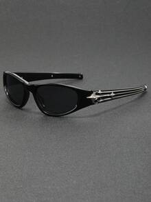 1 Cặp kính thời trang nam thiết kế theo phong cách tương lai, phản địa ngục, Y2K, vụ nổ vũ trụ, phù hợp cho các dịp thường ngày, ngoài trời, đường phố, tiệc tùng, lễ hội và nhiều dịp khác. - Phần B - Xem 16