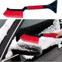 2-In-1 Heavy Duty Car Snow Brush & Ice Scraper - Dual Function Winter Snow Removal Tool With Handle, Non-Slip Grip, Durable Plastic/Black Brushless Design, Suitable For Trucks, SUVs, RVs, Motorcycles (Portable Ice Scraper Accessory), Barbecue Cleaning Brush, Barbecue Brush For Grill Cleaning, Car Snow Brush, Car Deicing Tool, Car Deicing Scraper, Barbecue Scraper Brush, Grill Cleaning Brush, Barbecue Brush Grill Cleaning, Winter Car Deicing Tool, Barbecue Cleaning Tools