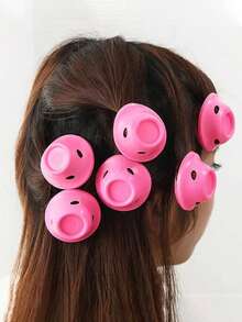 10/20pcs Soft Rubber Hair Curlers Silicone Heatless Hair Rollers Clips No Hurt Hair Rollers Hairdressing DIY Hair Styling Tools Wave Formers Hair Styling Tools - Multicolor - View 3