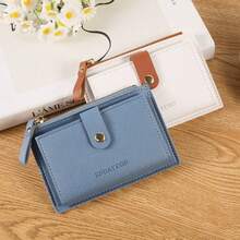 This Exquisite And Compact Wallet Is Designed Specifically For Fashionable Women, Combining The Functions Of A Card Holder And A Coin Purse. The Carefully Designed Card Slots And Convenient Coin Compartment Help Keep Your Personal Items Organized. - Black - View 9