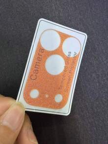 Bază de lentile PET cu sclipici gol, culoare portocalie, compatibilă cu 17 Pro/17 Pro Max, aplicabilă pentru protecție zilnică, birou, acasă, protecție zilnică pentru birou și acasă, husă pentru camera telefonului, cristal strălucitor, impermeabilă, rezistentă la șocuri, anti-cădere, rezistentă la zgârieturi - Culori vibrante - Vizualizare 6