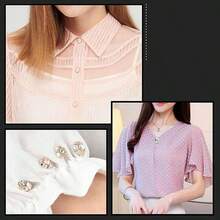 35pcs Fashionable & Elegant Faux Pearl Brooch, Sweater Shawl Clip, Dress, Pants, Belt, Button, Adjustable Buckle, Shoe Decoration Accessories - Multicolor - View 6