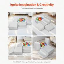 Juego de 4 bloques, 5 bloques  de escalada de espuma para niños pequeños y preescolares - 5 bloques - Ver 2