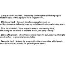 6/11PCS/ Sets Of Mini Swimming Picture Resin Refrigerator Magnet, Cute Home Decoration Magnet