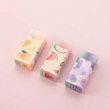 Eraser Eraser Ball Eraser Creative Cute Eraser Creative Cartoon Less Smear Fruit Sandwich Rubber - Multicolor - View 9