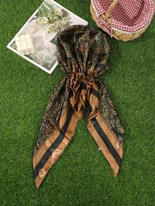 1pc Retro Paisley Pattern Elastic Headband, Windproof Sun-Shading Hat, Versatile Daily Accessory - Multicolor - View 11