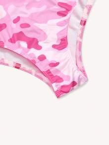 3pcs Women's Camouflage, Skull, Star Printed Comfortable Briefs Set - Multicolor - View 4