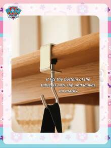 Paw Patrol 1/2/4个装汪汪队主题墙钩，承重20公斤，金属材质，无需钻孔，桌面侧边收纳挂钩，宿舍书桌挂钩，最佳节日礼物，派对装饰，完美派对装饰，家居装饰，情人节房间装饰，生日庆祝的理想朋友礼物，纪念品，女士纪念品，可爱美学，情人节礼物，装饰品，家居装饰，情人节礼物