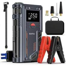 8000A 150PSI Jump Starter With Air Compressor, 12V Portable Car Battery Charger For All Gas And 10.0L  Engines, Car Starter Jump Box With Jumper Cable, 3 Modes Flashlight And Storage Case - Black - View 11