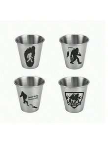 2/4/6/8盎司，葡萄酒杯，扑克图案304不锈钢葡萄酒杯，2盎司，现代简约风格，KQ扑克元素直筒不锈钢杯，办公休闲两用，圆柱形便携防漏304不锈钢杯，春季野餐必备，情人节派对必备，营造氛围 - 彩色 - 查看 7