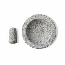 Fox Run 3877 Mortero y Maja, Granito, Negro - Granito de 8 pulgadas - Ver 9