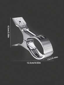6 Pieces Of Stainless Steel Clothes Pegs For Drying Clothes, Thickened Windproof Clips For Drying Quilts, Suitable For Home, Kitchen, Washing Machine, Ironing, Clothesline. - Silver - View 7
