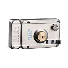 Exterior Lock with Keys 304 Stainless Steel Anti Theft Deadbolt Locking Door Set for Entry Door Home Security - Plateado - Ver 5