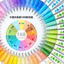 168-Colour Liquid Acrylic Gel Pen Set, 1.0 Hard Tip, High Colour Concentration, Gradient Colour Scheme, Suitable For Writing, Drawing, Doodling, And Use On Multiple Surfaces - Multicolor - View 2