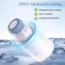 Portable Milk Cooler Box, Suitable For Outdoor Use, 360° Cooling, Keeps Fresh For 24 Hours, 22oz Large Capacity, Comes With 2 Milk Storage Bottles - Multicolor - View 7