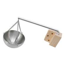 Stainless Steel Sauna Bowl With Wooden Stand - Aromatherapy Cup For Sauna (12 Cm) - Stainless Steel Aromatherapy Bowl - View 11