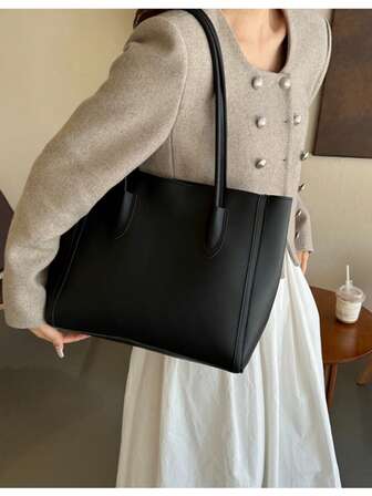 Retro Large Capacity Bag Women's Bag 2024 New Versatile Tote Bag Large Capacity One Shoulder Commuter Bag