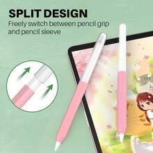 Gradient Color IPencil Case Compatible With Apple Pencil Pro And 2nd Generation Case Silicone Protective Cover Sleevein Skin Accessories - Multicolor - View 5