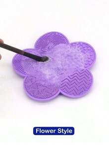 1pc Silicone Apple Scrub Pad With Suction Cup Silicone Scrub Pad Beauty Tool Scrub Pad Makeup Brush Cleaning Pad - 彩色 - 查看 5