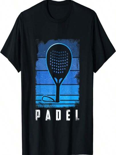 Christmas COOL SUMMER Vintage Paddle Racket Sport Pádel Player Padel Tennis T-Shirt Casual Sports Clothing Tops Graphic T Shirts Men T Shirt