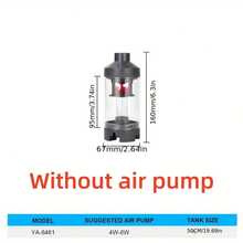 1pc Silent Transparent Aquarium Cleaner, Fish Tank Filter, Fish Waste Collector, And Aquarium Wastewater Filter. Made Of Plastic. Suitable For Aquarium Accessories And Pet Supplies. Suitable For Both Large And Small Aquariums. Requires An Air Pump - Multicolor - View 11