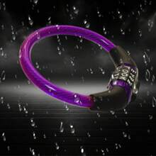 1个自行车锁，密码锁，电动自行车锁，电池自行车锁，防盗橡胶环锁，与紫霞同款山地自行车锁，自行车锁，头盔锁 - 彩色 - 查看 2