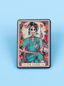 1PC ADHD Mental Health Awareness Enamel Pin Art Brooch Pines Lapel Pins Badge On Backpack Clothing Accessories Fashion Jewelry Gift - Multicolor - View 4