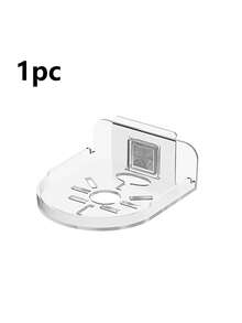 قاعدة حامل كاميرا جدارية عائمة قطعتان/قطعة واحدة، كاميرا مراقبة الحيوانات الأليفة داخلية، رف بدون ثقب، حامل صغير شفاف لاصق للسماعات والنباتات الصغيرة، نوعان من حوامل الجدار المتناسقة - متعدد الألوان - مشاهدة 11