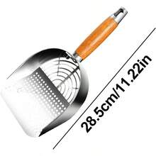 Litter Scoop - Pooper Scooper Litter Litter Sociedad de proyeccin rpida Box Comunda Poop Scoop GRIP Kitten Pooper LIBER POOP Herramienta de tamizado para interiores al aire lib - Agujero redondo - Ver 8