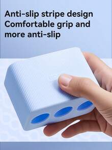 Hộp đựng pin máy ảnh Llano Universal 3 khe cắm – Hộp đựng bằng silicon chống sốc và chống rơi cho Fujifilm NP-W235, Canon LP-E6/LP-E13, NP-FZ100, Nikon EN-EL15/EL3E, DMW-BLK22 - Màu xanh nhạt - Xem 7