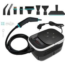 HONGMEI Portable Handheld Steam Cleaner With Brush Head, High-Pressure Steam Cleaner Suitable For Kitchen And Bathroom - Black and White - View 12