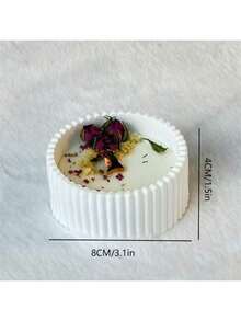 1 pièce Bougie en pot avec fleurs séchées parfumées et réutilisables - Bougie décorative, convient pour la décoration de la maison, les célébrations de mariage, les fêtes et les cadeaux - Cadeau parfait pour elle, la Saint-Valentin, l'anniversaire, la remise des diplômes