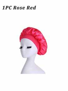 Silk Bonnet For Sleeping, Satin Hair Bonnets, Soft Elastic Band Silk Sleep Cap, Silk Hair Wrap For Curly Hair, Ideal For Overnight Curls Preservation, All-Season Shower Caps