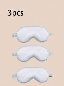 1pc/2pcs/3pcs/4pcs/5pcs/10pcs/15pcs Blackout Sleep Eye Mask, Satin-Like Cooling Comfortable, Relieve Fatigue, Nap, Sleep, Back To School Supplies - water blue - View 14