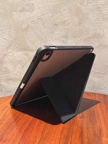 适用于第十代 iPad 的保护壳,配备 Y 型支架和笔槽,支持智能睡眠/唤醒功能,兼容 iPad A16、第十代 iPad、第九代 iPad、11 英寸 iPad Pro(第二代/第三代/第四代)、11 英寸 iPad Air (M2)、11 英寸 iPad Air (M3),高透明度背板,支持 DIY 定制 - 黑色 - 查看 8