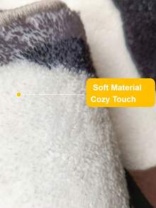 1 pieza Lindo tapete decorativo con forma de vaca, alfombra de baño antideslizante de secado rápido, cómoda alfombra de sala de estar súper absorbente, decoración del hogar para baño, decoración de primavera/verano, accesorio de baño - Blanco y Negro - Ver 5