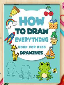 Children's Painting Book With Cartoon Animal Patterns, Fun Doodle & Simple Sketches For Preschool Early Education, Coloring Book (No Pens Included), Teaches How To Draw Adorable Animals, Coloring Book, Wonderful Painting Book, Holiday Gift, Back To School Gift, Stationery Prize (The Image Color Is For Reference Only, The Product Is A Black And White Image Without Color, Needs To Be Colored By Yourself) - Multicolor - View 14