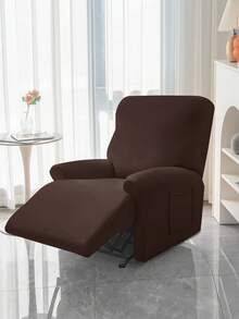 1/2/3pcs Solid Color Silk Elastic Thickened Sofa Cushion Cover, Waterproof Elastic Dust-Proof Washable, Massage Chair Cover, Multiple Colors Available, Modern Minimalist All-Season Non-Slip Sofa Cover, Home Decor - Coffee Brown - View 3