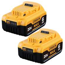 2 Pack Upgraded 6000mAh 20V Max Replacement For DEWALT DCB200 Battery And DCB112 Charger Combo DCB200 With 12V/20V DCB112 Station Kit Compatible With Dewalt 20Volt Tools - màu đen - Xem 11