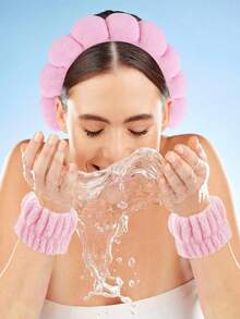 1PC Sponge Headband Wrist Band Yoga Running Skin Care Moisture Wicking Hair Band Facial Mask Cleaning And Exercise Neutral Fitness And Beauty Accessories Fashion Gym Self Care Bathroom Necessities Hair Accessories Exercise Equipment - Multicolor - View 6