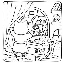 40页乡村朋友成人涂色书 - 204克厚实不透明纸 | 线条清晰，易于涂色，DIY艺术放松相册，适合作为文具、学习用品，是送给女孩、情人节、新年等节日的绝佳礼物 - Cozy Village Friends - 查看 6