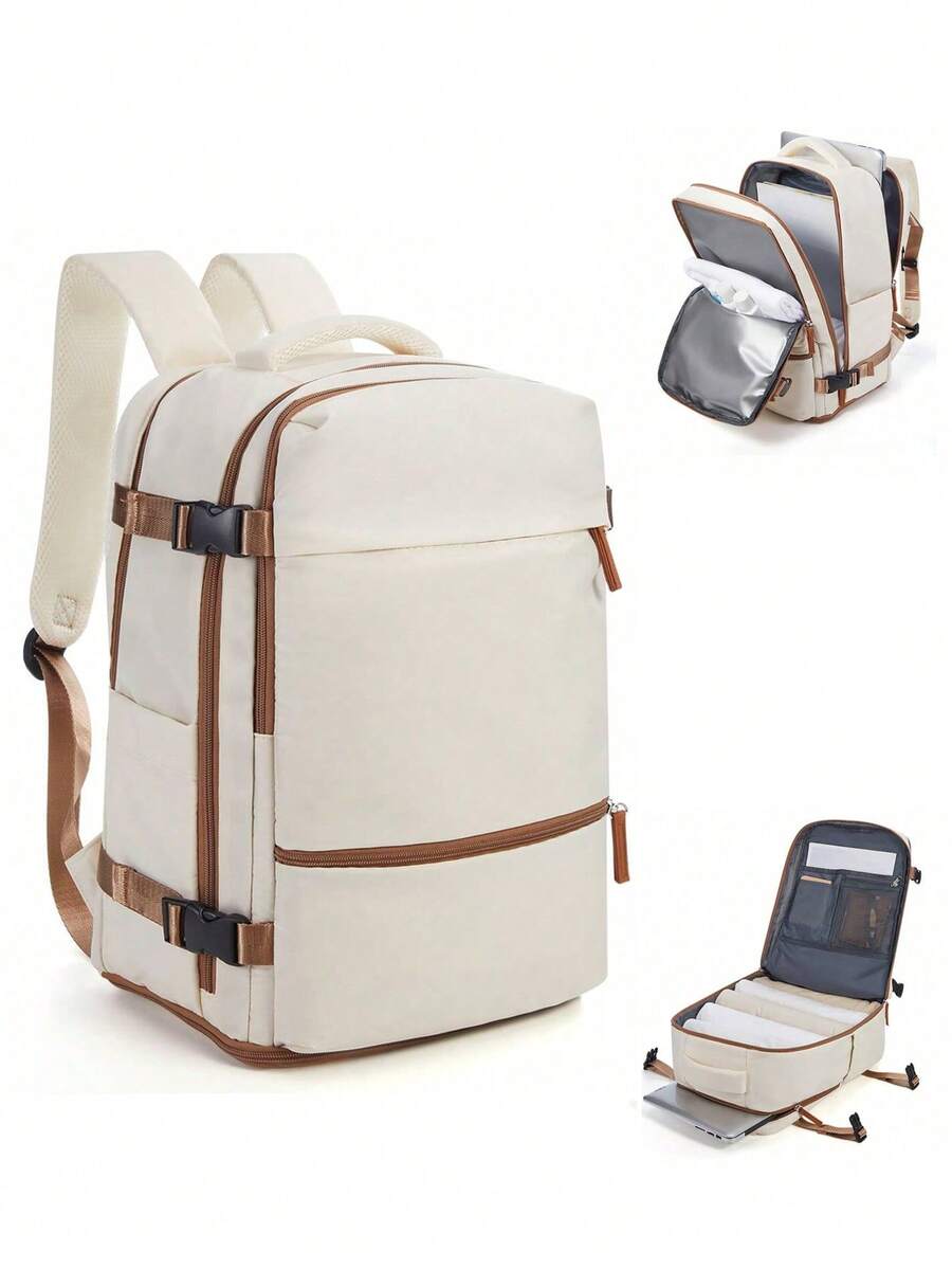 Ba lô du lịch cỡ lớn unisex, ba lô đựng laptop công sở, kích thước xách tay 40x20x25cm, đạt tiêu chuẩn hàng không, chống nước, ngăn đựng giày riêng biệt đa chức năng, lớp phân tách khô và ướt, phù hợp cho học sinh, người đi làm và sử dụng laptop.