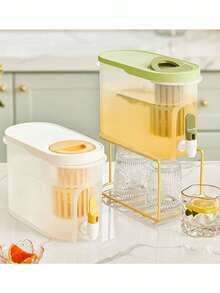 2 Color Options! Home Cold Water Pitcher With Filter Basket: Daily Tea Brewing + Chilled Drinks For Gatherings, Large Capacity For Easy Sharing