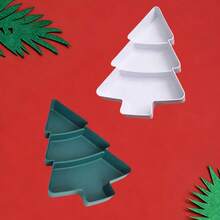 Christmas Tree Shaped Appetizer Platter, Snack Tray | Holiday Tableware, Can Hold Nuts, Candies, Dried Fruits And Seeds, Compartment Party Tray, Holiday Party, Kitchen, Office, Space-Saving Countertop Storage, Christmas Candy Decor, Compartment Dish - Multicolor - View 15