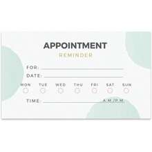 Andaz Press Half Circle Appointment Business Cards For Hair Salon, Client Reminder, Office, Massage, Grooming, Dental, Medical Doctor, Therapist, Hair Stylist, Nail Salon, Bulk 100 Cards, 2 X 3.5-Inch - MàuJ - Xem 1