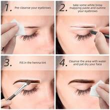 TOEDO 20g Microblading Eyebrow Gel Pencil, White/Black, Attoo Eyebrow Permanent Makeup Positioning Gel, Eyebrow & Lip Shaping Tool, Random Style - Multicolor - View 11