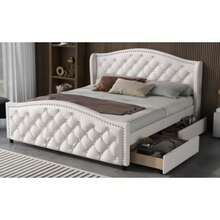 Bed Frames - White PU - View 5