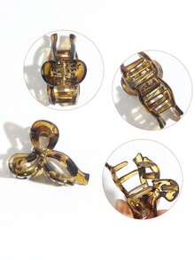 3pcs Elegant Leopard Print Bow Hair Clips, Everyday Updo Hair Claw, Stylish Hair Accessories, Gift - 5pcs Multicolor - View 4